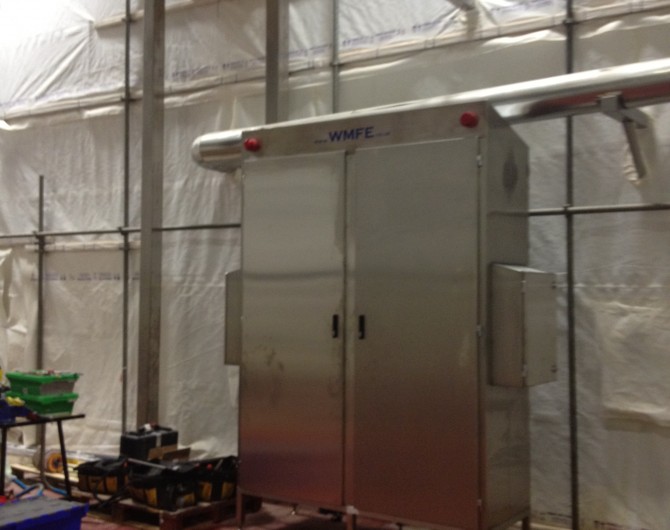 Custom cylinder and control panel cabinet